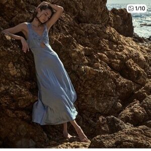 ISO Doen Saorsie Dress in Mineral Blue size S or M